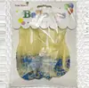 Balão de revelação de gênero de bebê de 12 polegadas, redondo, decoração de layout de festa, bola transparente impressa, é um menino menina
