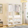 Armario sencillo modular ensamblado, armario para viviendas de alquiler, armario de tela personalizado transfronterizo, armario metálico tipo estantería