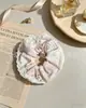Scrunchie de renda floral, estilo despojado, scrunchie de alta elasticidade, fornecimento no atacado, direto do fabricante