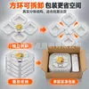 Luminária Pendente de Teto Quadrada LED de Luxo Moderno Controle Remoto Dimerizável Luz para Sala de Estar Quarto de Casa Sala de Estudo Luminária de Teto de Cristal