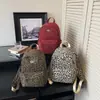 Mochila Casual de Alto Valor Nueva Verano 2026 Bolso con Estampado de Leopardo Bolso para Mujer Mochila Estudiante Moderna Elegante
