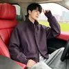 Chaqueta Bomber Corta Negra Estilo Americano para Hombre Atuendo de Otoño Ropa Exterior de Manga Curva Corte Holgado Cuello Alto Ropa de Trabajo Chaqueta de Béisbol