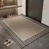 Capachos de Luxo Leve de Alta Qualidade, Tapetes de Entrada, Carpete de Porta, Capachos de Linho Antiderrapantes e Resistentes a Manchas para Casa, Podem Ser Cortados