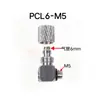 Accesorios de microconexión rápida de acero inoxidable y cobre SMC, conectores de púas mini rectos y en codo PC4, accesorios PL4-m3m5m6