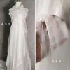 Gasa Blanca Nieve Perlado Diseñador Tela Organza Ropa Vestidos Fondo de Boda Ramilletes Tela de Cortina de Gasa