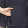 2026 Plus Veludo Engrossado Ollie Veludo Composto Grânulo Plus Veludo 680g Cardigan com Zíper Roupa Externa Bainha Canelada Masculino