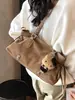 Bolso de gamuza para mujer, nuevo modelo de otoño 2026, bolso tote vintage de alta calidad para el día a día, bolso de hombro de gran capacidad