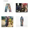 Paleta de Colores Pintura al Óleo Impreso Sarga Algodón Tela de Mezclilla Tela para Ropa Jeans Sombrero Tela de Algodón