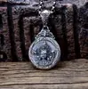 Colgante de Plata de Ley 925 Personalizado Seiko Zakilam Colgante Redondo de Marca Joyería Retro Antigua de Plata Tailandesa Venta al por Mayor