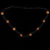 Collar luminoso Coolette con cuentas de calabaza de Halloween para niños y unisex, accesorios para fiestas
