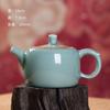 Tetera de cerámica con filtro para el hogar, hecha a mano, creativa, de celadón Longquan, estilo chino, juego de té Kung Fu de alta calidad