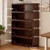 Estantería a Prueba de Polvo Estilo Vintage de Madera Maciza Cuidadosamente Seleccionada Mueble de Exhibición de Almacenamiento Integrado Montado en Pared para Rincón de Sala de Estar Hogar
