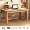Escritorio de estudio de madera maciza con estantería, escritorio integrado para uso doméstico, escritorio de computadora para dormitorio, banco de trabajo simple para estudiantes