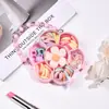 Set de Diademas Infantiles Transfronterizo, Bandas Elásticas Pequeñas de Alta Elasticidad para Niñas, No Dañan el Cabello, Diademas en Caja, Anillos de Toalla para el Cabello de Niñas Pequeñas
