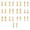 Mili Xiaoxiangfeng 5A Circonita Doble Anillo Colgante Completamente Incrustado de Diamantes Pendientes Moda Lujo Accesible Pendientes de Acero de Titanio Ecológicos Venta Caliente Transfronteriza