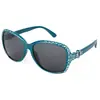 Óculos de Sol Retrô Óvalos Diamante Moda Óculos de Sol Europeu e Americano Luxo Acessível High-End Anti-UV 131 Rt084