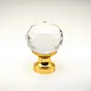 Manija de Mueble de Plástico ABS Manija de Cristal de un Solo Agujero Manija Vintage de Lujo Ligero Directo del Fabricante