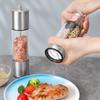 Moedor de Pimenta Aço Inoxidável Núcleo Cerâmico Acrílico Moedor Manual Garrafa para Moer Pimenta Preta Sal Marinho Ferramenta de Cozinha