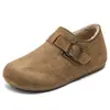 Zapatos planos de moda para mujer estilo Birkenstock con 3 cm de altura, forrados de felpa para abrigar, sin cordones, zapatos de algodón afelpado, nuevos mocasines estilo otoño/invierno