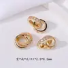 Relleno de Oro de 14K Zircón Anillo Doble Separadores de Cruz para Pulseras Pendientes Joyería Accesorios Fabricantes Mayorista