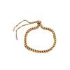 Pulsera de acero de titanio para mujer 2022 nueva versión coreana de la cadena de pulsera trenzada Mori ajustable de tirar que no se desvanece al por mayor
