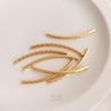 Oro de 14K color arena flash codo esmerilado hueco tubo largo pulsera tobillera collar material accesorios de joyería DIY