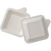 Plato de papel rectangular para pastel, plato desechable para hornear, plato cuadrado de pulpa de 4 pulgadas, plato cuadrado de 6 pulgadas y 8 pulgadas, bandeja de papel
