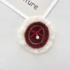 Parche de Tela Ovalado Encaje Plisado Costura Cuentas Tela Lazo DIY Accesorios para Ropa Funda de Teléfono Móvil Accesorios para Zapatos y Calcetines Accesorios