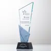 Novo Troféu de Cristal Colorido de Alta Qualidade Grande Empresa Funcionário Excelente Atividade de Reunião Anual Prêmio de Honra Stand Prêmio Medalha