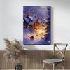 Venta directa de fábrica transfronteriza Pintura decorativa de Papá Noel para el hogar, sala de estar, restaurante, lienzo de nieve, pintura HD, núcleo de pintura