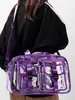 Bolsa de Viagem Transparente de PVC Portátil da Amazon para Mulheres, Grande Capacidade, Moda, Personalizada, Totalmente Transparente, Impermeável, Bolsa Transversal