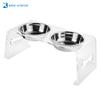 Soporte Transparente Poroso Personalizado para Comida de Gato y Perro, Estante Elevador de Alimentación para Mascotas de Exportación, Estante de Alimentación de Acrílico