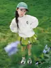 Jaqueta com Capuz Estilo Montanha Infantil Secagem Rápida Proteção Solar 2026 Verão Fantasia de Menina Bolso de Urso Macacão