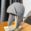 Gorro de punto rosa estilo coreano para mujer, perfecto para otoño e invierno, te mantiene abrigada, protege tus orejas, hace que tu cara se vea más pequeña y es un gorro de punto versátil
