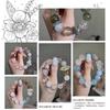 Cuentas sueltas de luz de luna blanca natural, labradorita de luz de luna, productos semiacabados, pulsera de cuentas de cristal de bricolaje, accesorios para collar