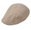 Suprimentos de Feriado Transfronteiriços Cosplay Chapéu Casual Imitando Idoso Boina Chapéu de Linho Masculino Meia-Idade e Idoso