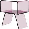 Venta Caliente Transfronteriza Personalizado Acrílico Transparente, Mesa de Noche de Acrílico, Moderna y Simple