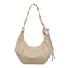 Bolso de Hombro de Terciopelo Suede Estilo Coreano Retro Plegado Tipo Dumpling para Mujer Ambiente Relajado Estilo Perezoso Versátil Bolso Cruzado Sensación de Alta Gama