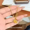 Colar de Unicórnio Levemente Luxuoso e Requintado, Moderno e Versátil, Personalidade Simples e de Nicho, Colar de Unicórnio Dourado Elegante e na Moda