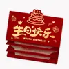 Sobres Rojos de Cumpleaños para Personas Mayores con Sentido de Ceremonia, Bolsas de Sobres Rojos Especiales para Abuelos, Cajas de Regalo Desplegables Creativas y Personalizadas