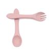 Tenedor y Cuchara de Silicona de Grado, Vajilla para Suplemento Alimenticio para Bebé, Cuchara para Alimentación Infantil, Vajilla para Bebé, Tenedor para Suplemento Alimenticio, Suministros para Madre y Bebé, Más Vendido