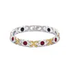 Pulsera de cruz de estilo popular europeo americano con cierre magnético desmontable para mujer, incrustada con diamantes, pulsera de adsorción magnética