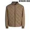 2026 Invierno Amazon Moda Masculina Transfronteriza 3D Chaqueta Holgada con Patrón de Diamantes Conjunto de Abrigo de Algodón Moderno Talla Europea