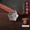 Molde de hierro Molde para varillas de incienso Hecho a mano DIY Método antiguo para hacer incienso Juego de herramientas de un solo y doble cara Molde para prensar polvo de incienso Colgante