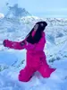 Chaqueta de Esquí Supreme 2026 para Mujer, Impermeable 3L Acolchada Profesional para Snowboard, Ajuste Holgado Estilo Americano Abrigo de Hombre, Equipo Resistente al Frío