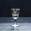 Vaso de cristal para Moutai, vaso de chupito de 10 ml, juego de decantador de licores, juego de siete piezas, diseño Feitian