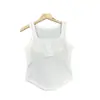 Chaleco con botones estilo americano Pure Desire para mujer, ropa interior de una pieza con almohadilla para el pecho, ropa exterior, top corto de verano