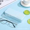 Caja para lentes de estudiante al por mayor para hombre y mujer, simple, portátil, de cuero de alta calidad mercerizado, fresco, ins, anti-presión, para guardar lentes