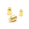 Atacado aço inoxidável diâmetro interno 1.0-10mm anel de pérola soldada couro corda fivela aço inoxidável balde dourado/Bell