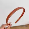 Nova cor de geléia acrílico bandana simples rosto lavagem maquiagem dentada antiderrapante cabelo pressionando bandana temperamento retro acessórios para cabelo